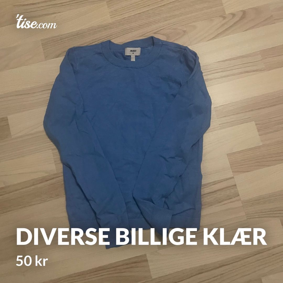 Diverse billige klær