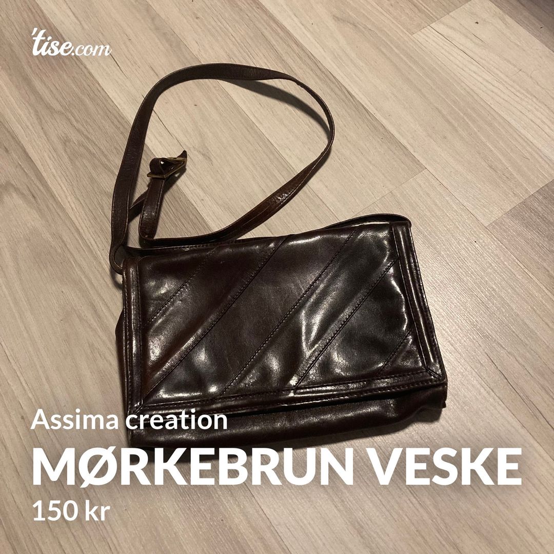 Mørkebrun veske