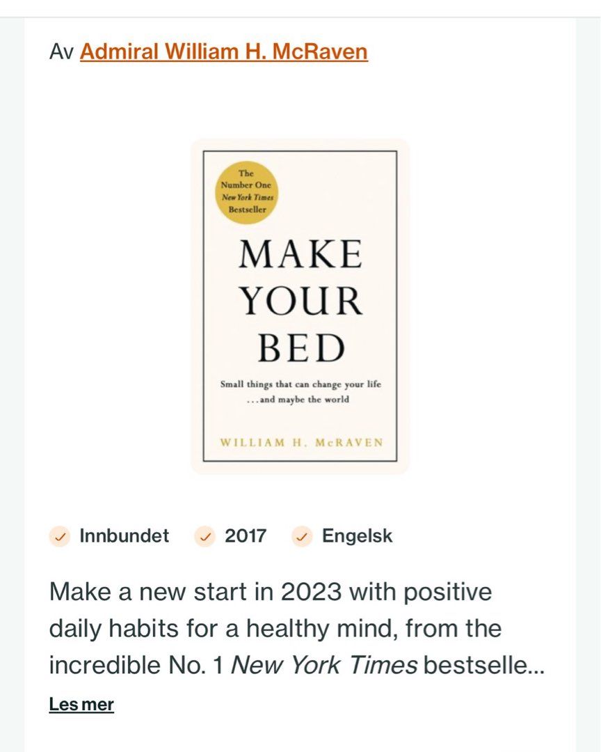 Make your bed