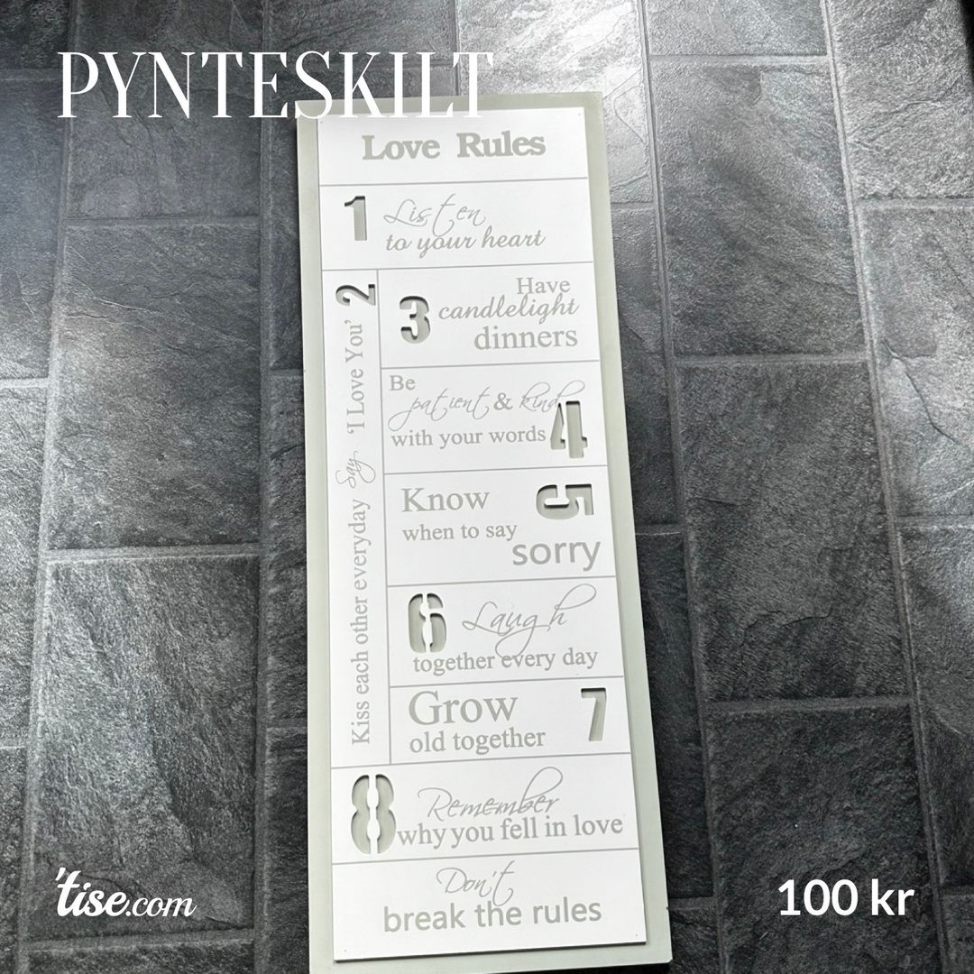 Pynteskilt