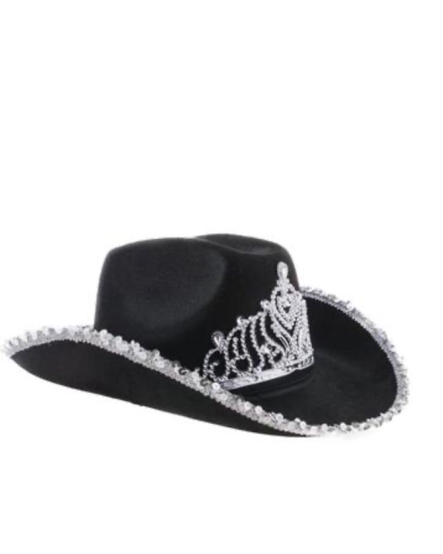 Cowboy hat med tiara