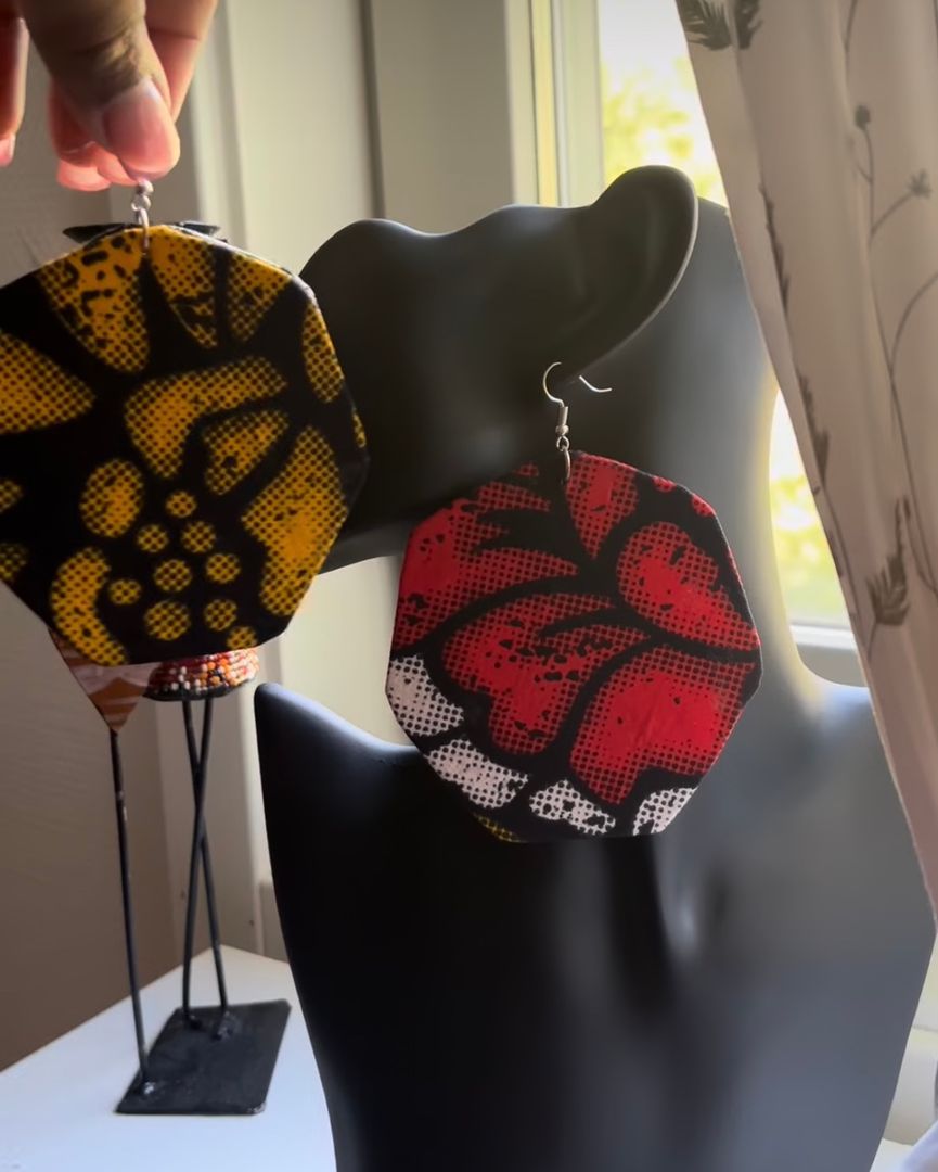 Ankara earrings