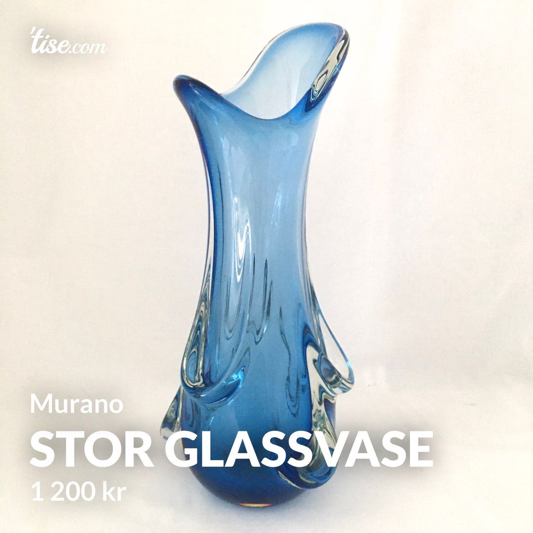 Stor glassvase