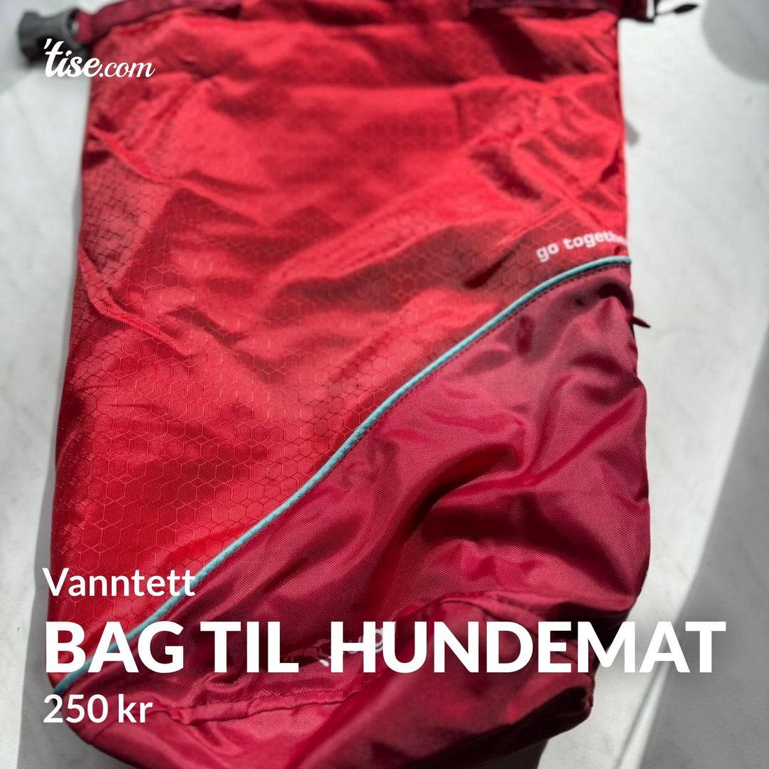 Bag til  hundemat