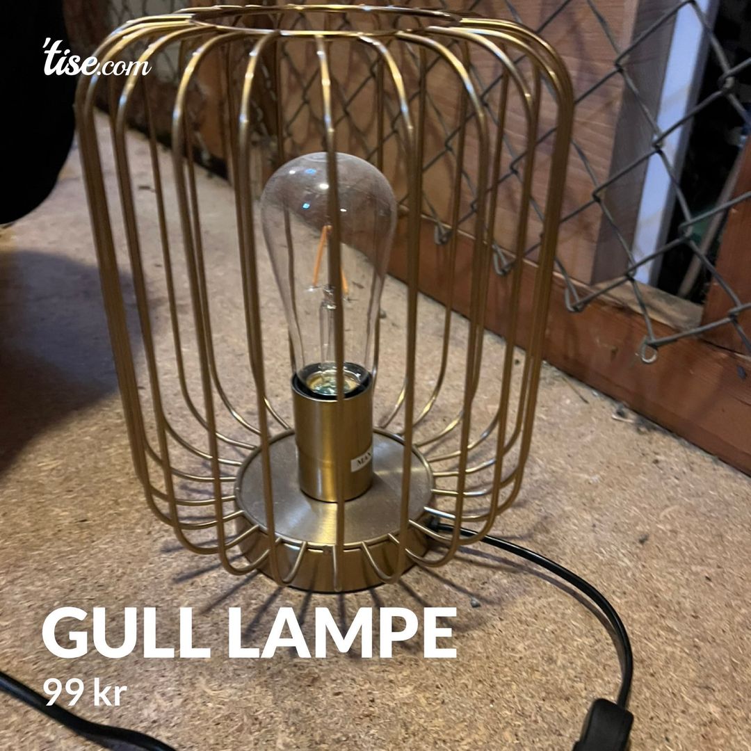 Gull lampe