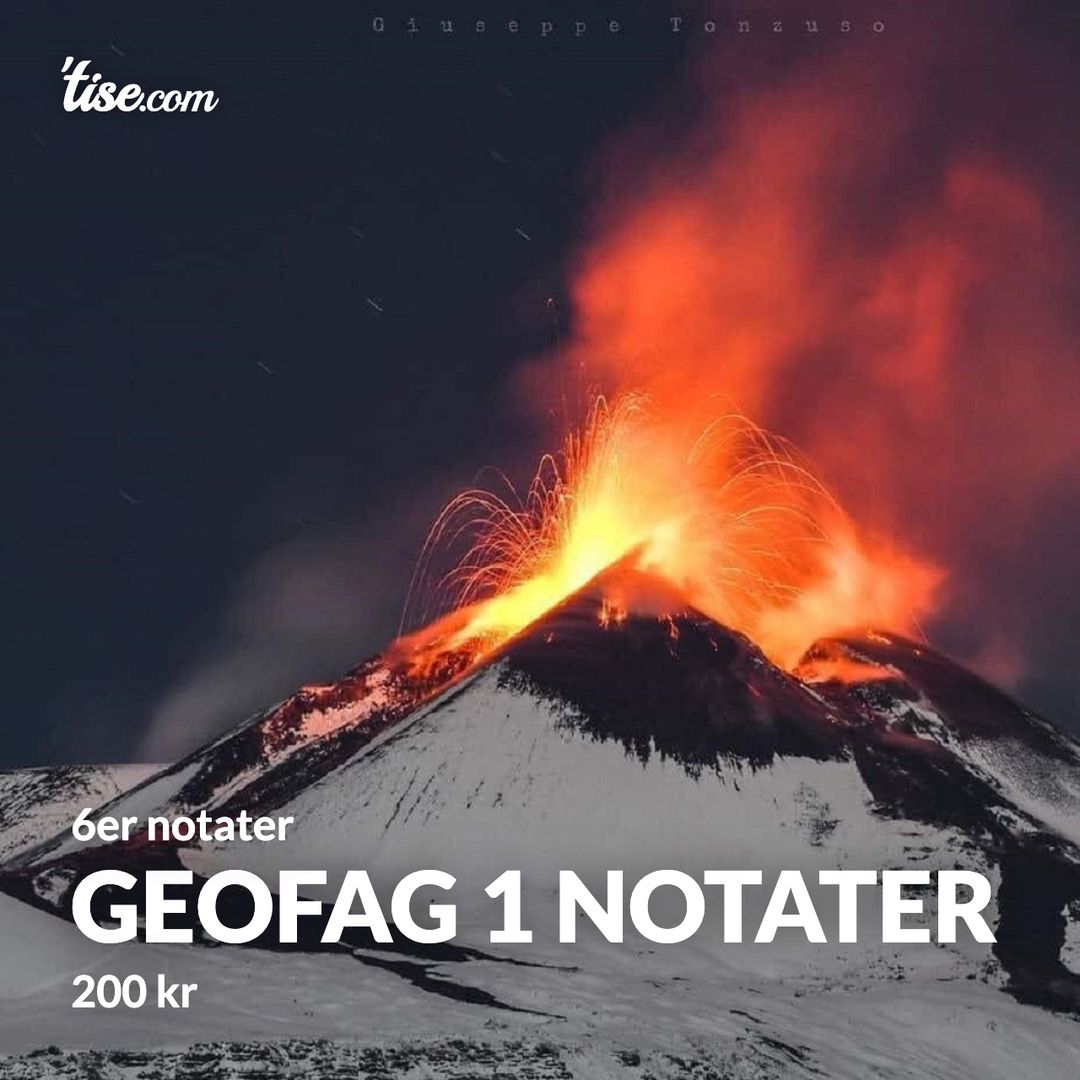 Geofag 1 notater