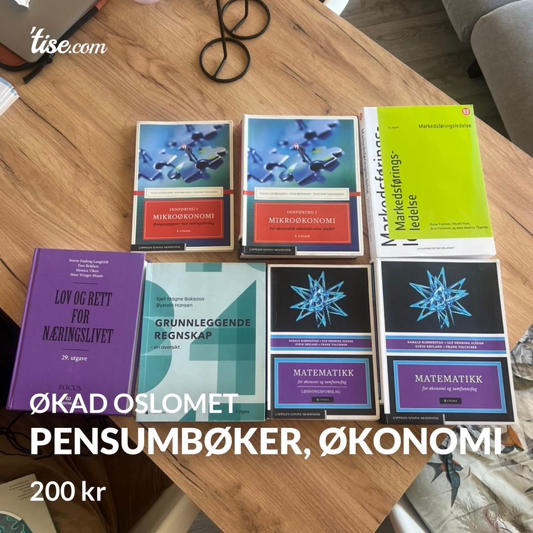 Pensumbøker økonomi