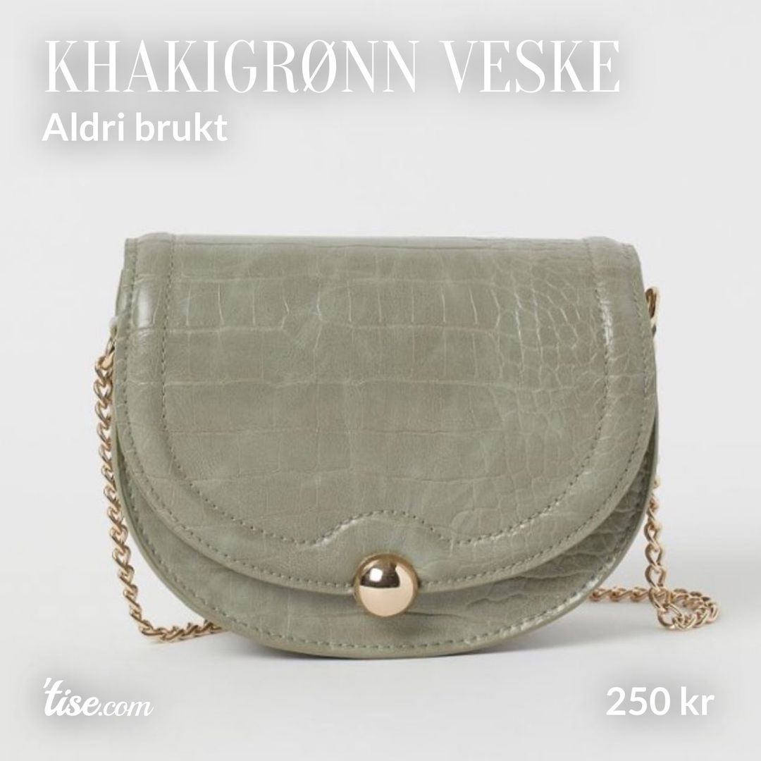 Khakigrønn veske