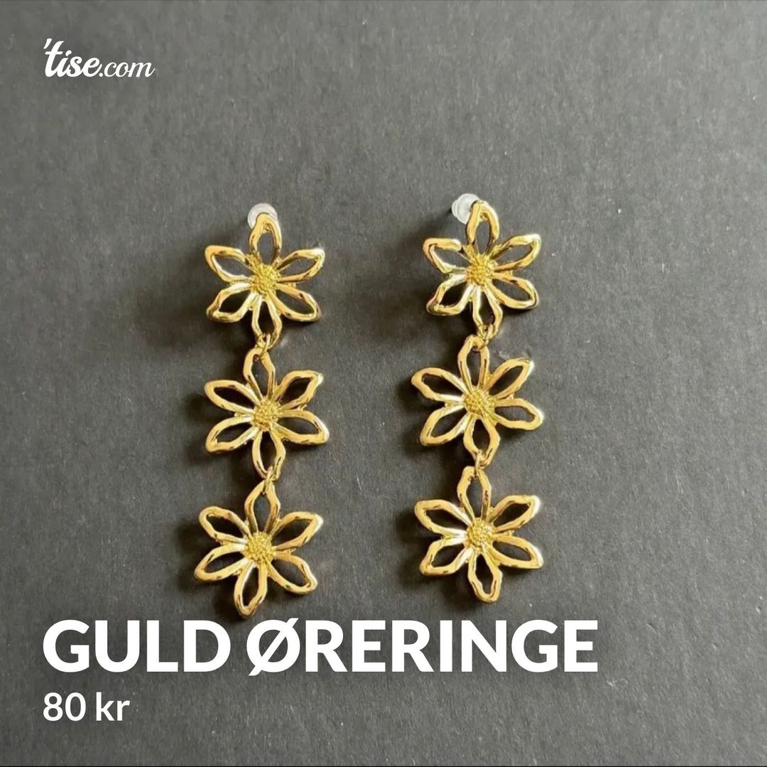 Guld øreringe