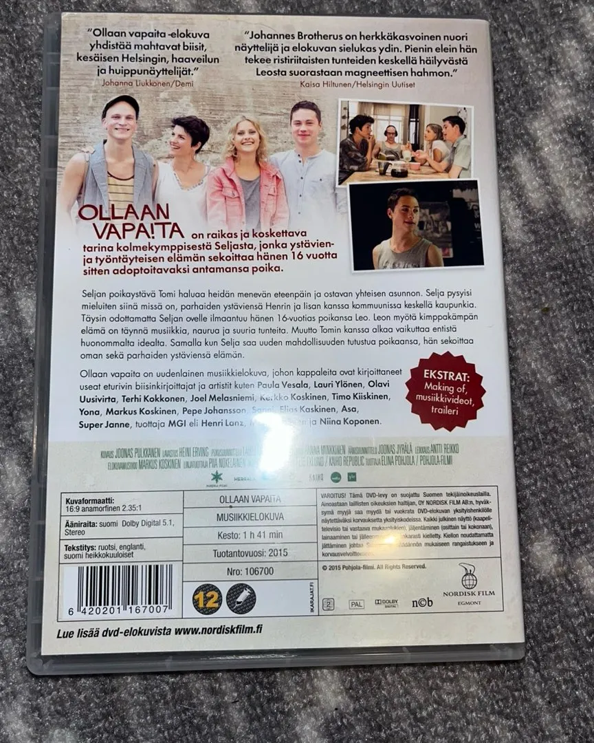 Ollaa vapaita dvd