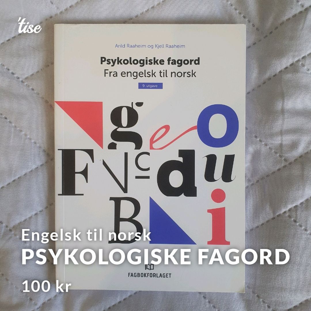 Psykologiske fagord