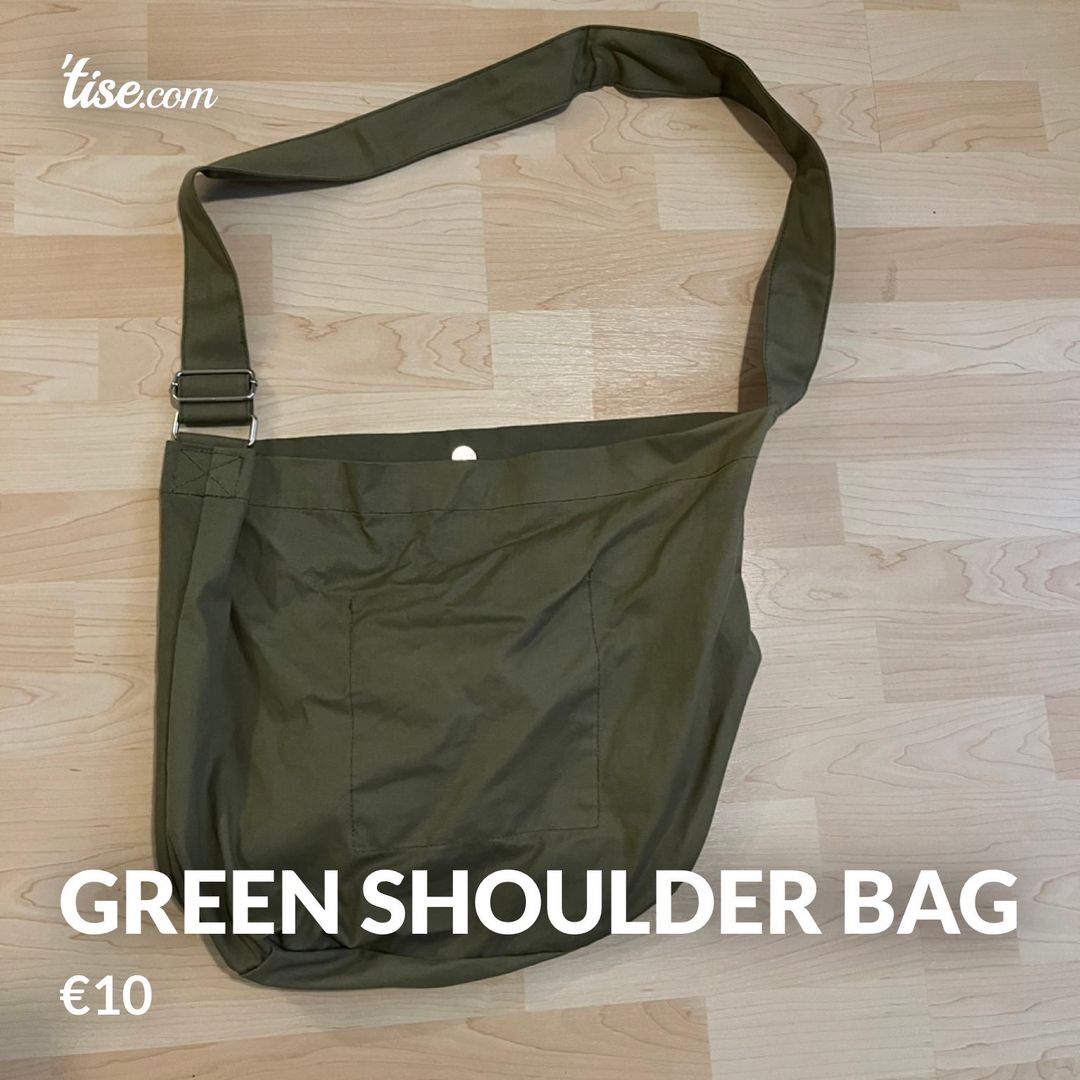 green shoulder bag