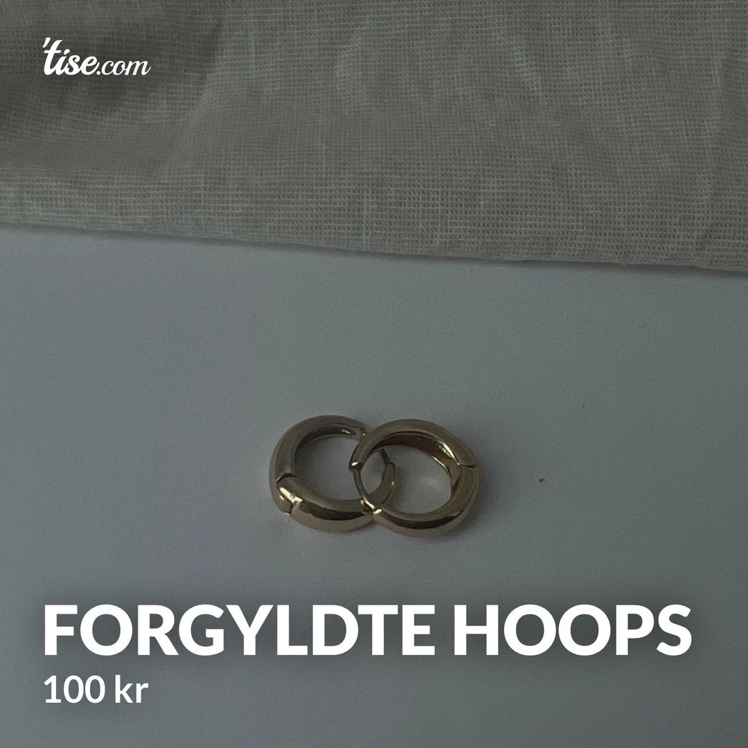 Forgyldte hoops