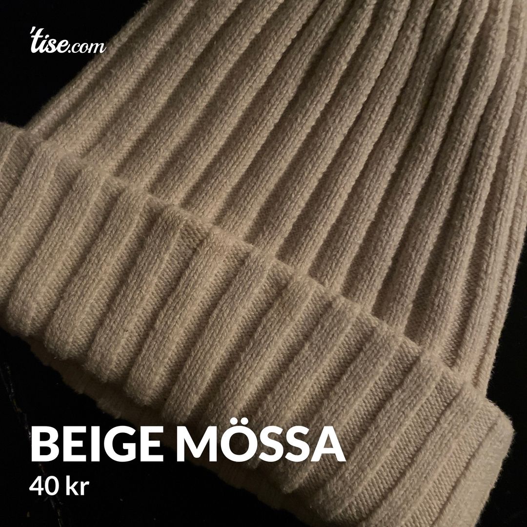 Beige mössa