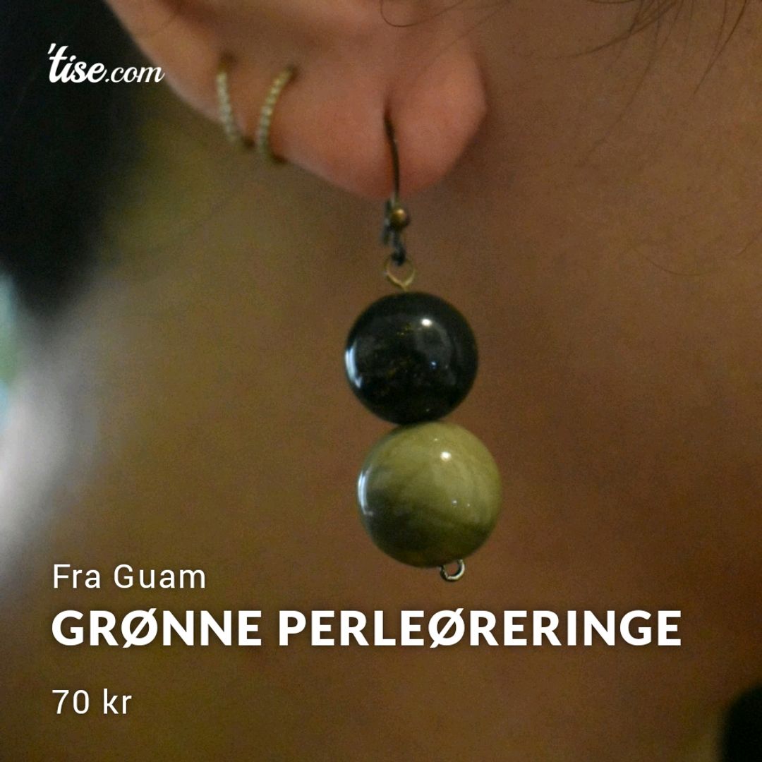 Grønne Perleøreringe