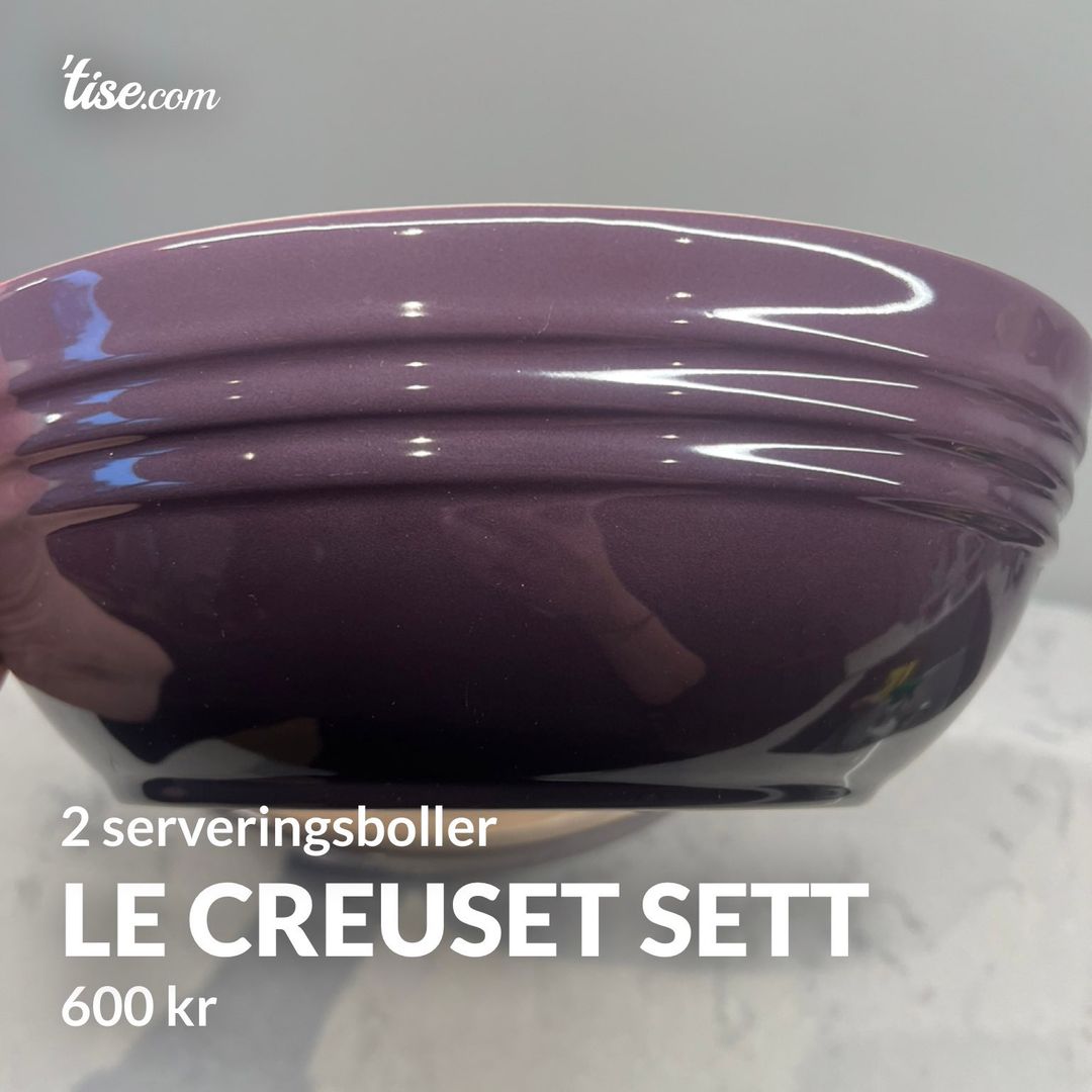 Le Creuset sett