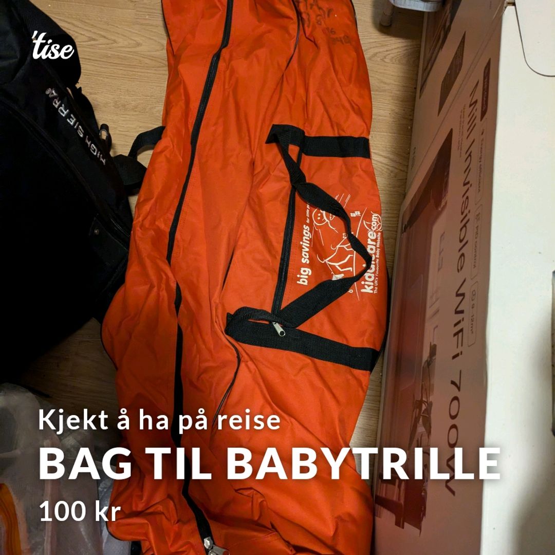 Bag til babytrille