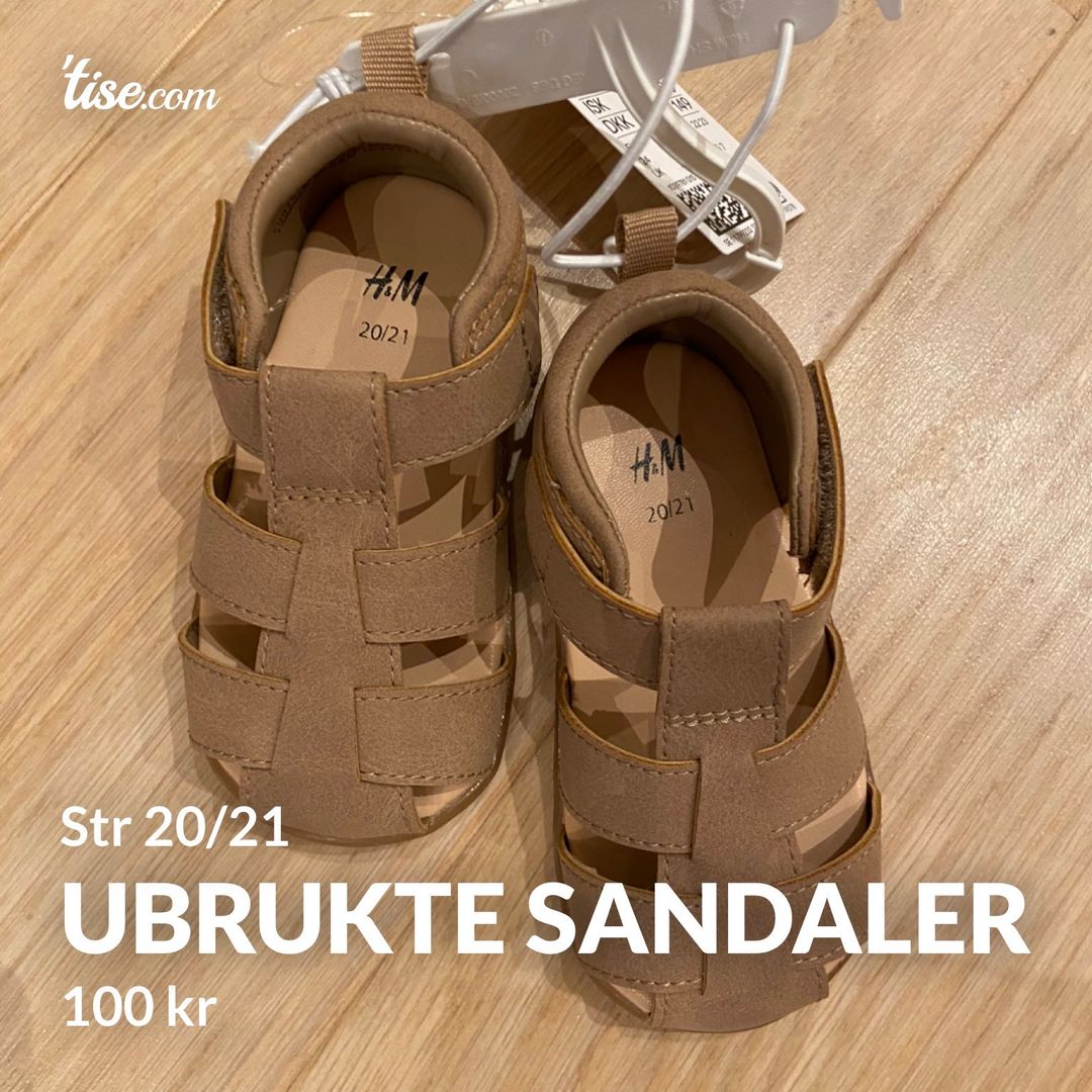 Ubrukte sandaler