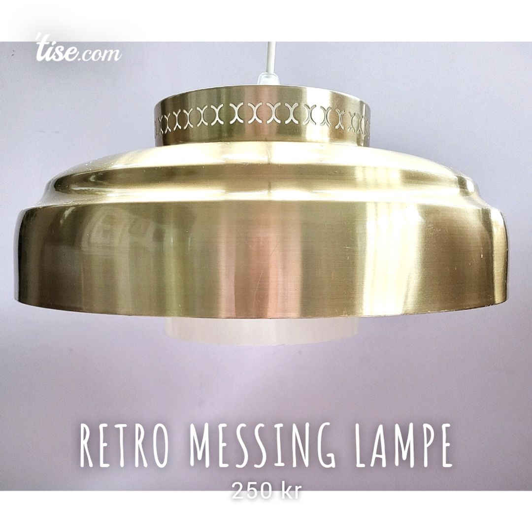 Retro Messing Lampe