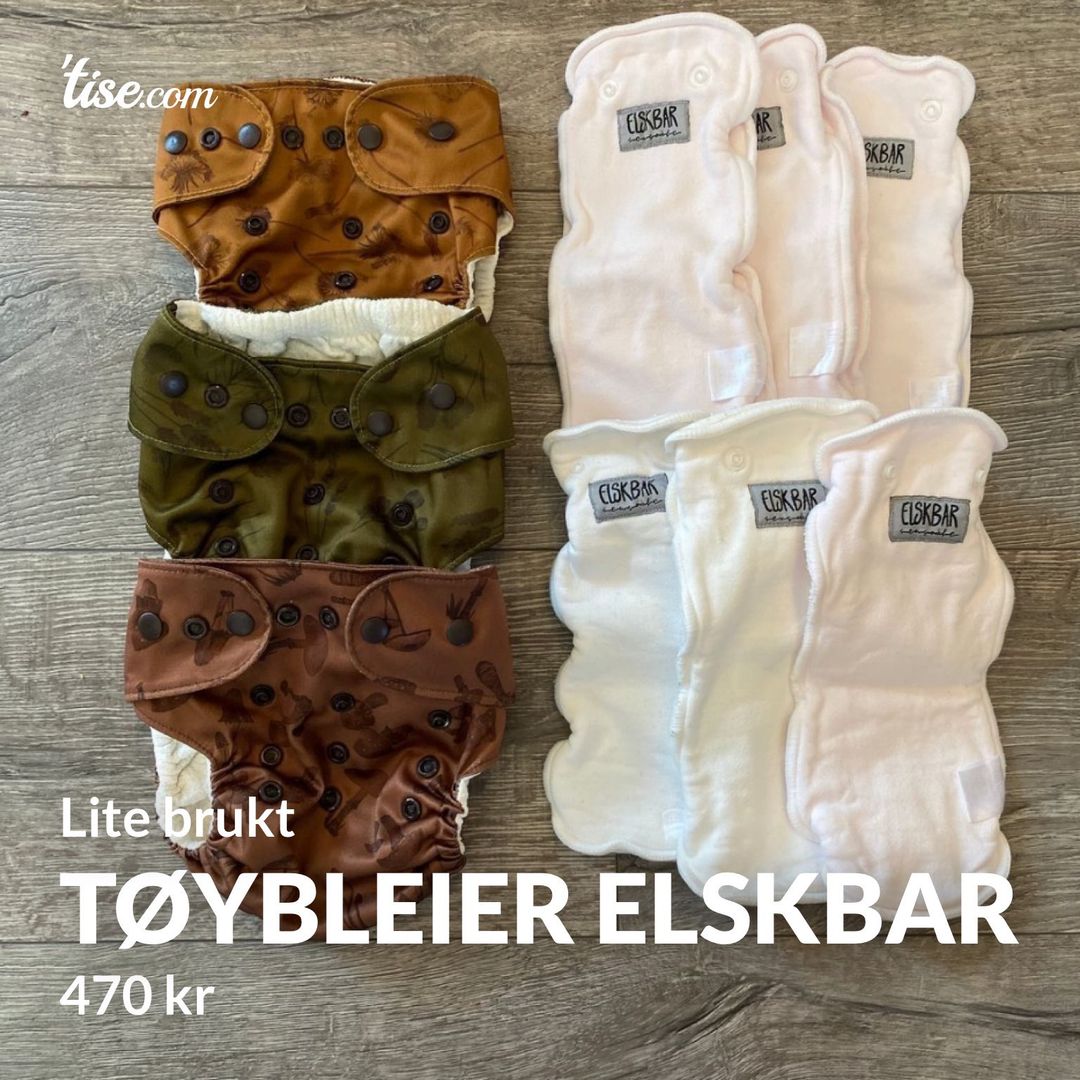 Tøybleier Elskbar