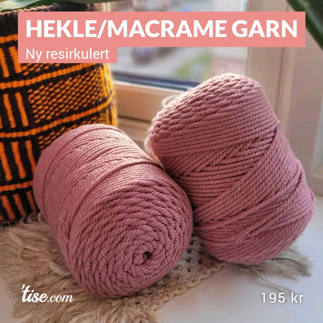 Hekle/Macrame Garn