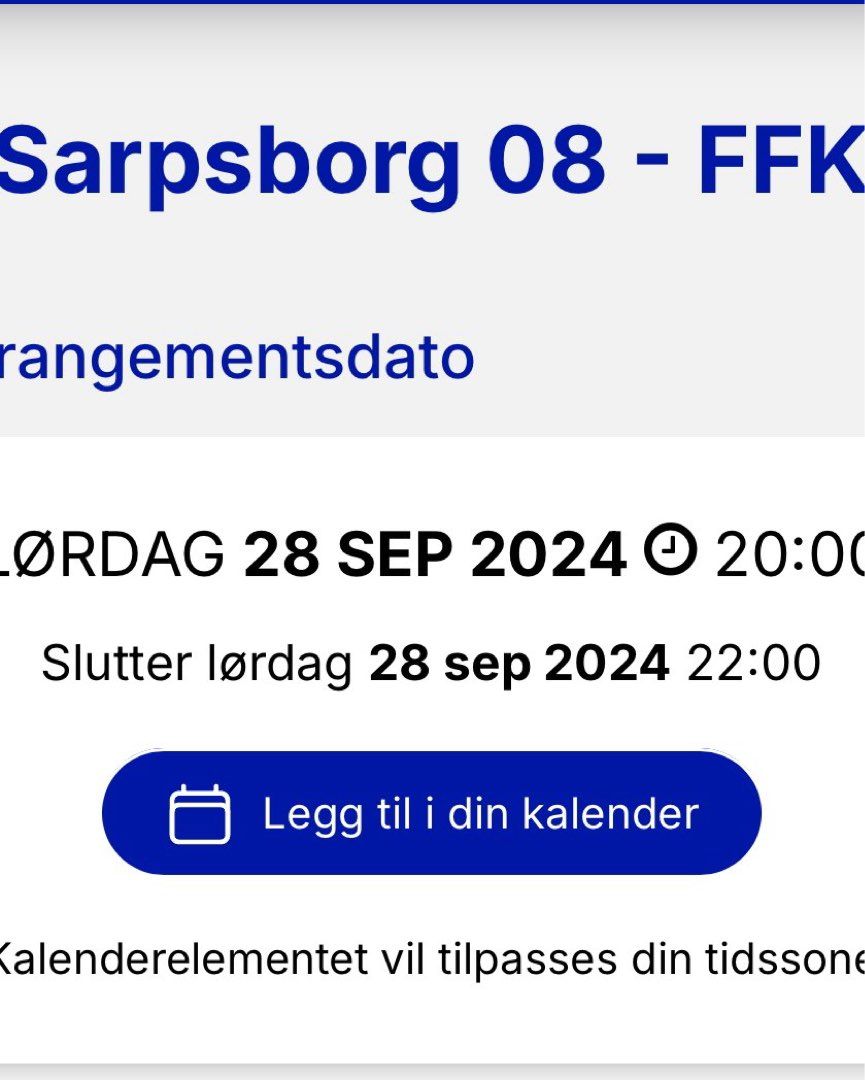 SARPSBORG 08 - FFK