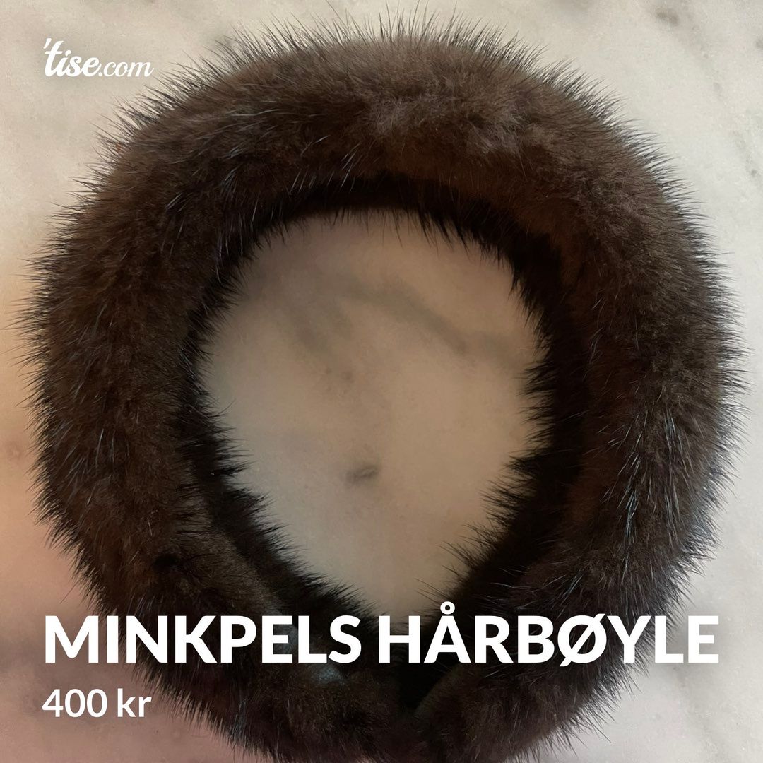 Minkpels hårbøyle