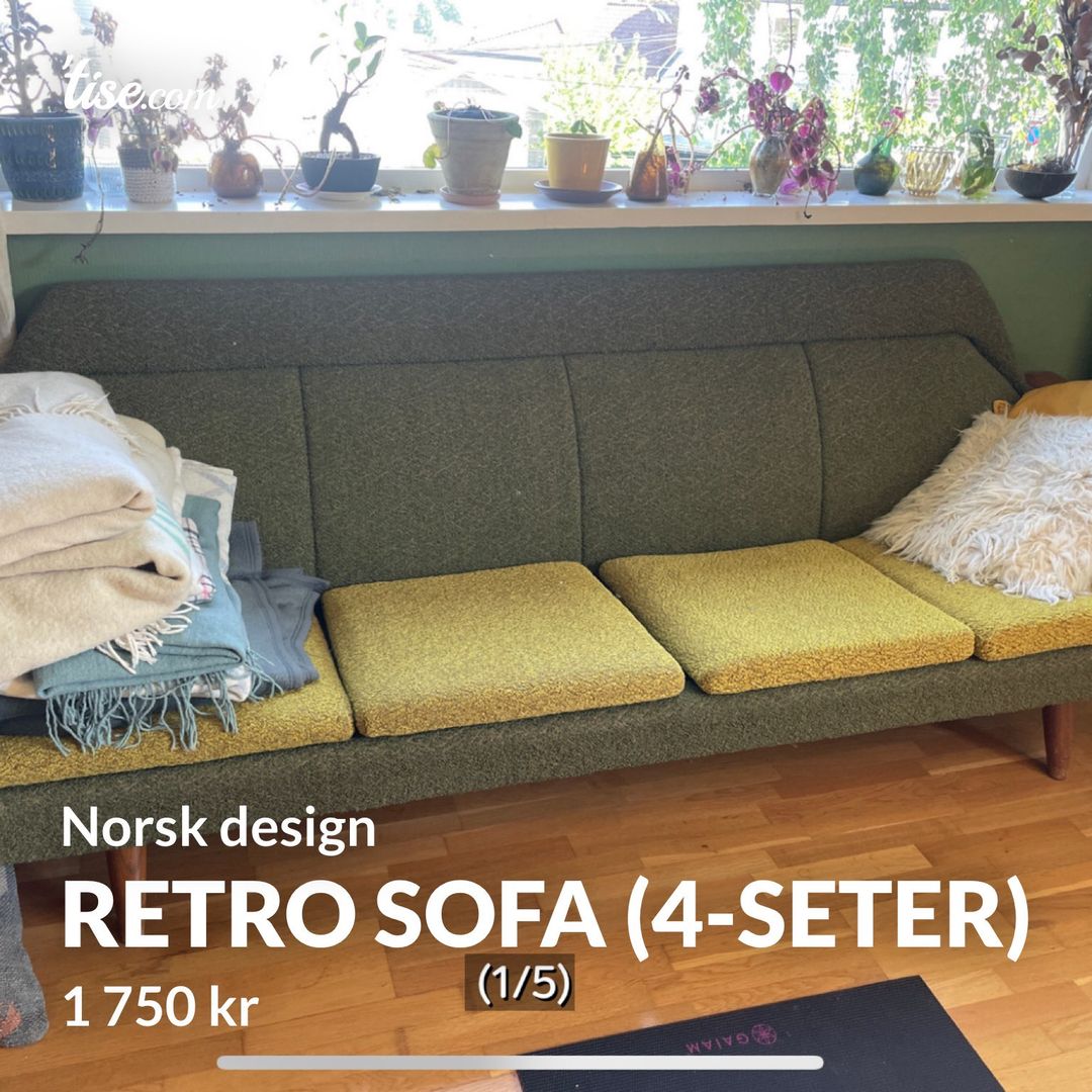 Retro sofa (4-seter)