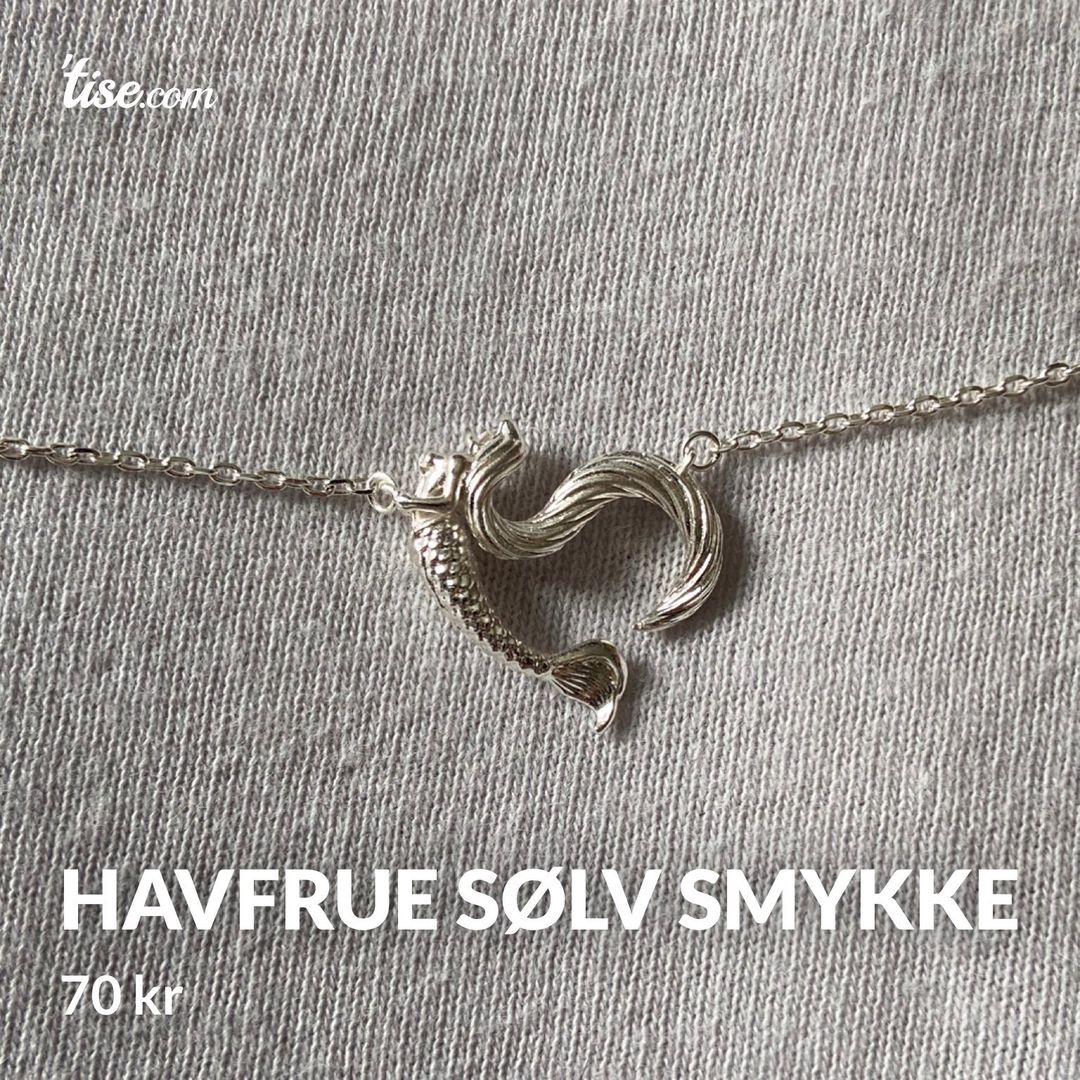 Havfrue sølv smykke