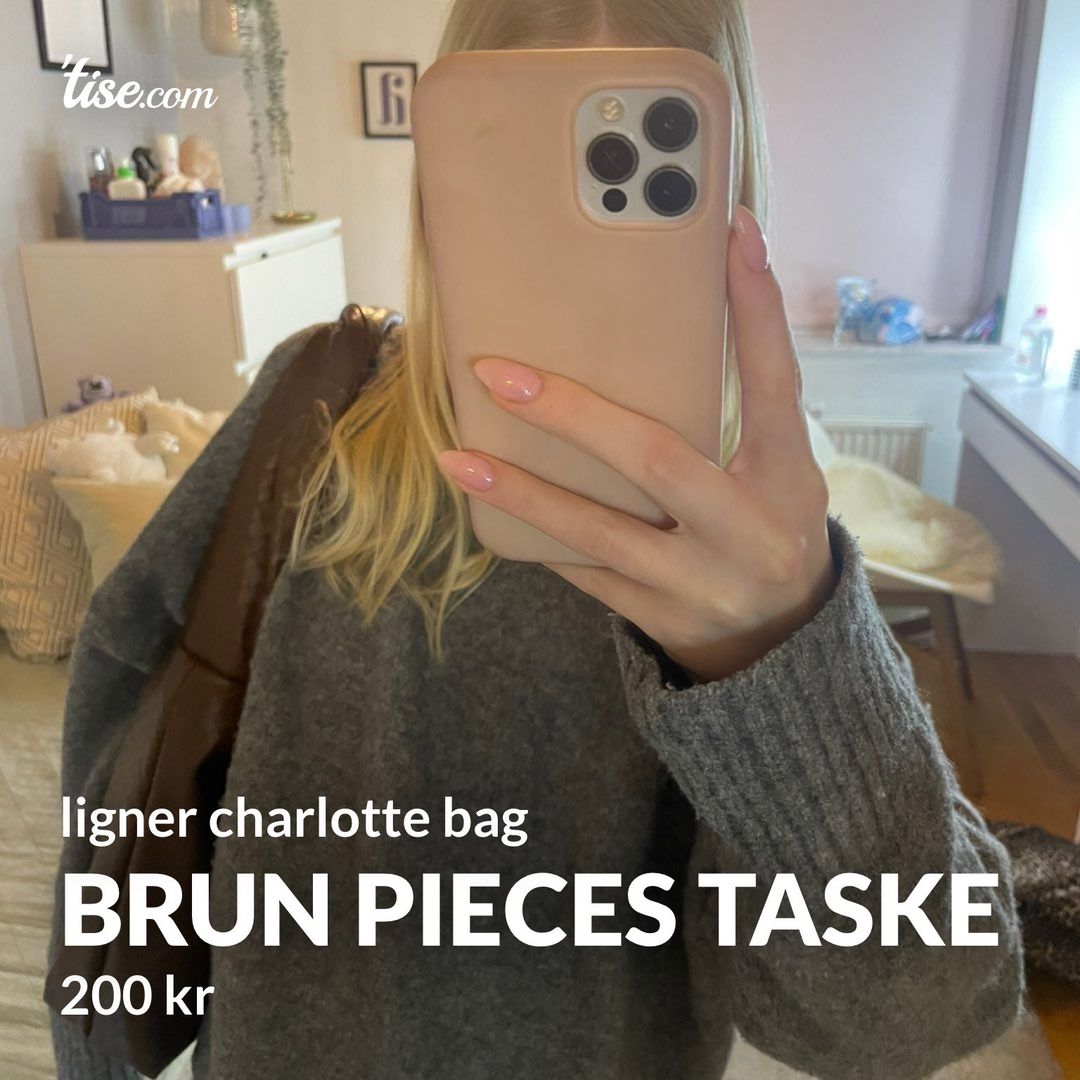 Brun pieces taske