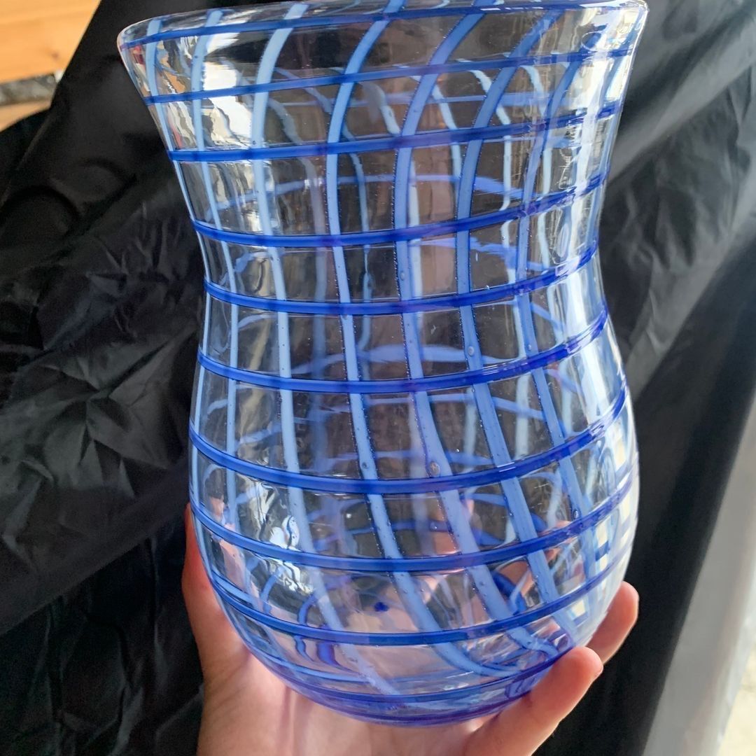 Håndblåst vase