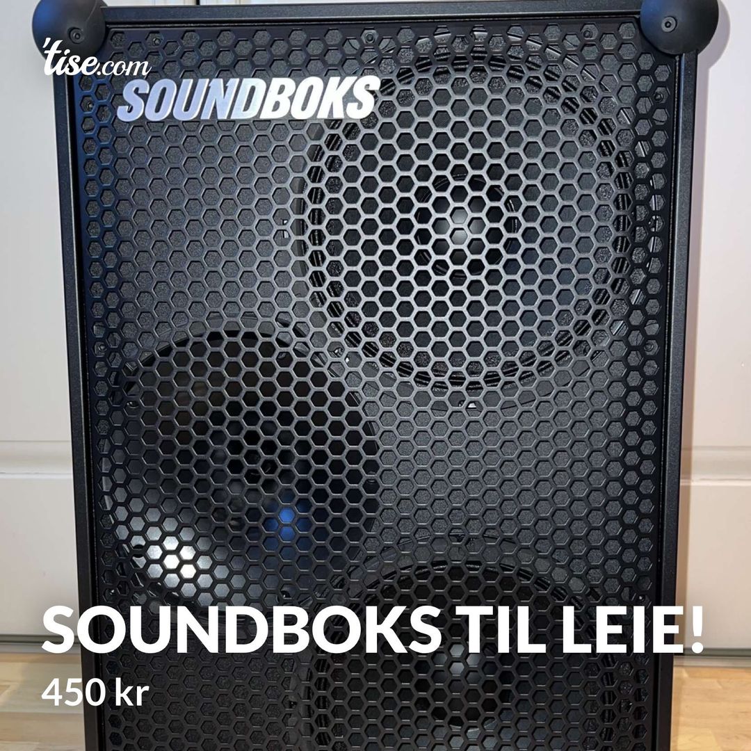 Soundboks til leie!
