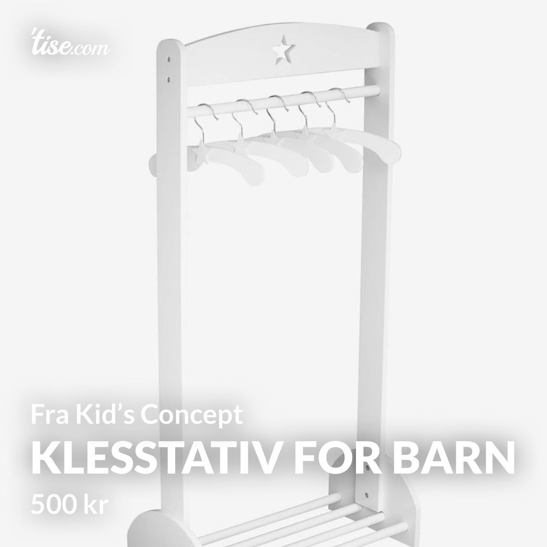 Klesstativ for barn