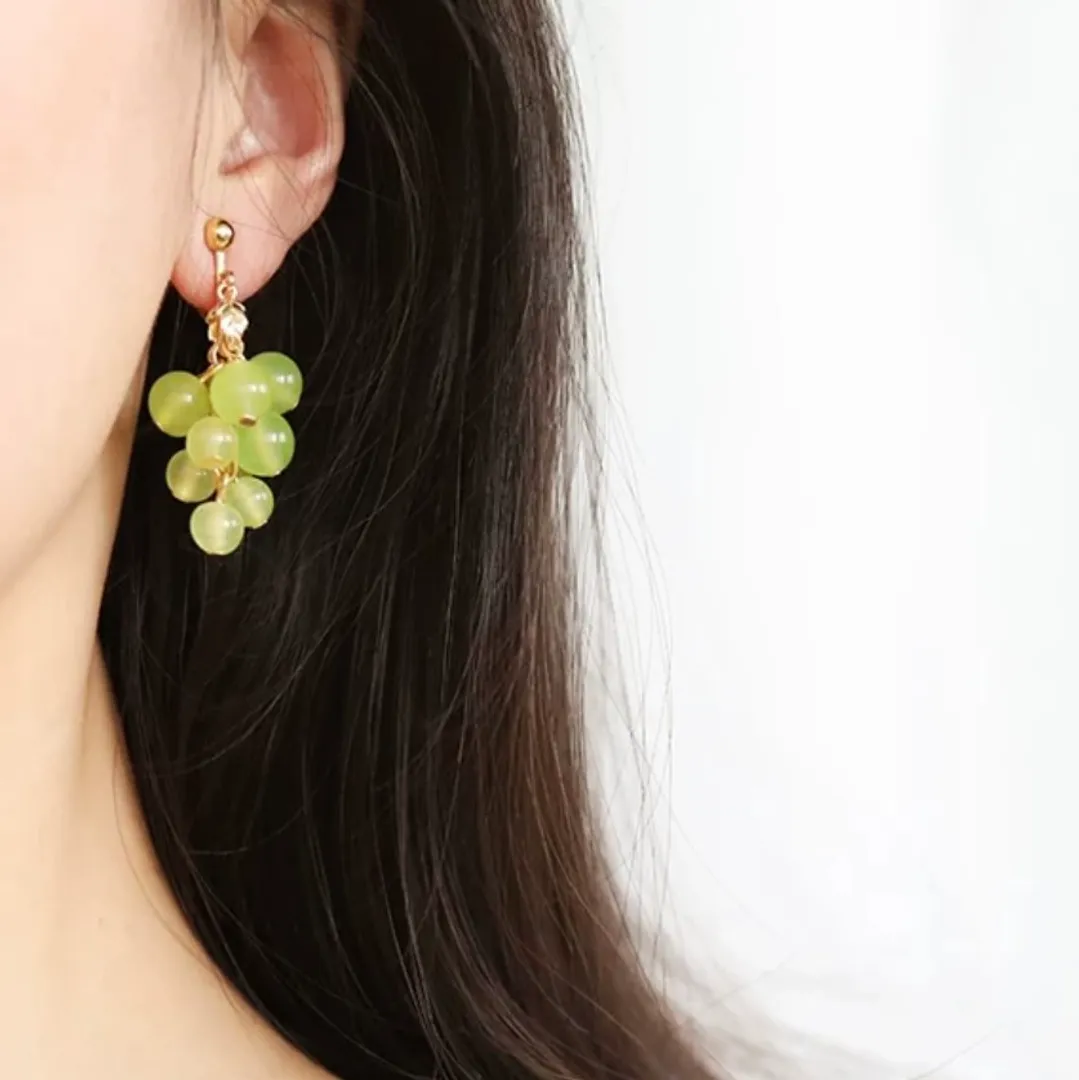 Grape earrings