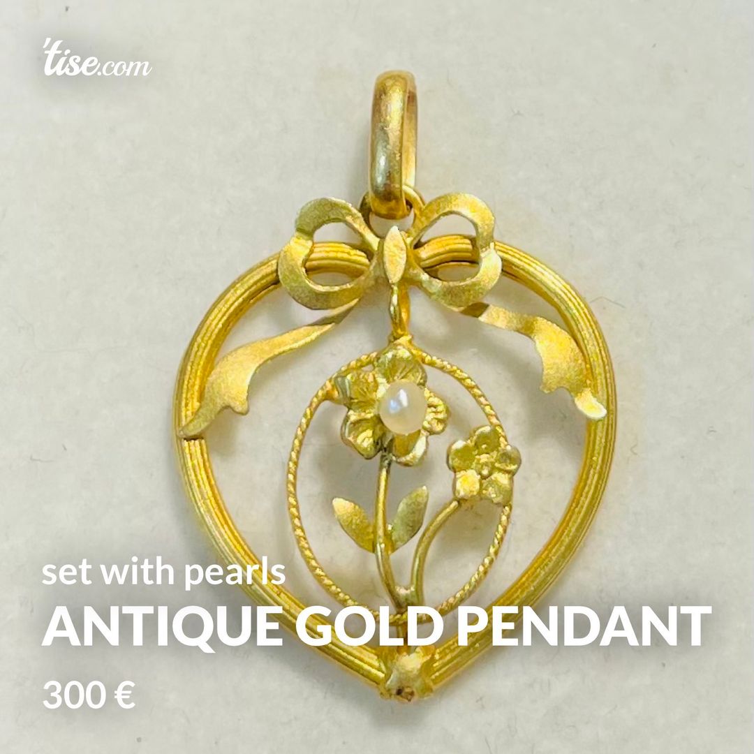 Antique gold pendant