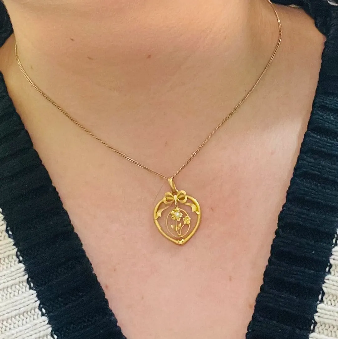 Antique gold pendant