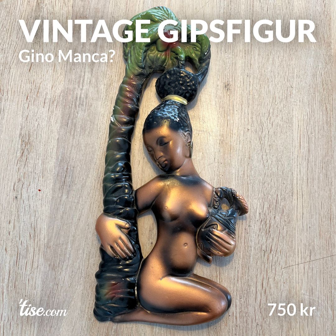 Vintage gipsfigur