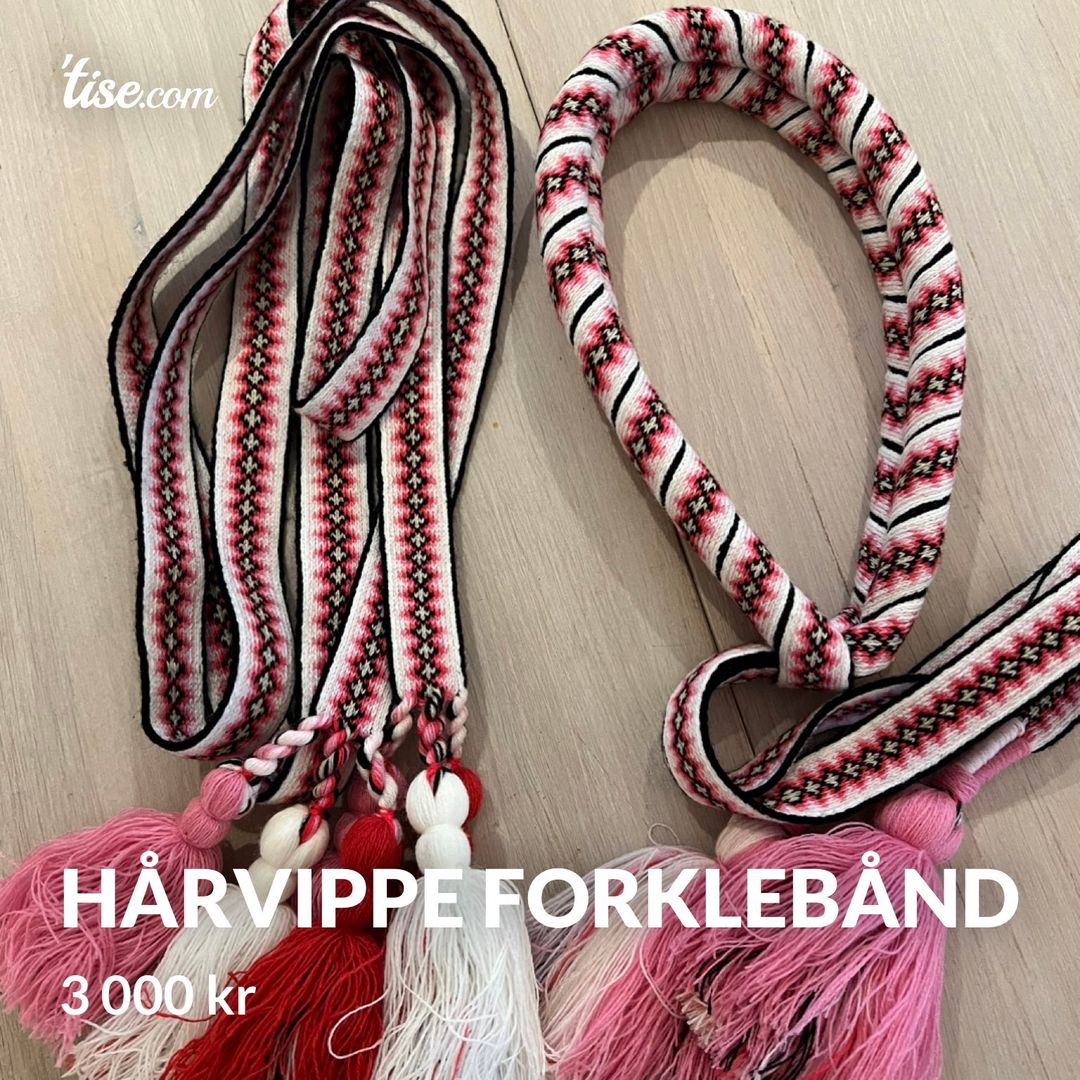 Hårvippe forklebånd