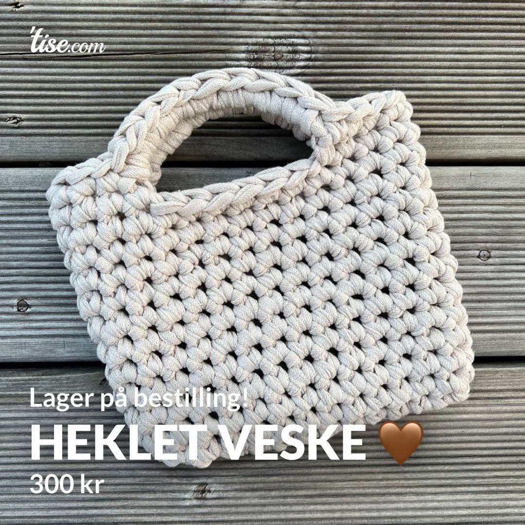 Heklet veske 🤎