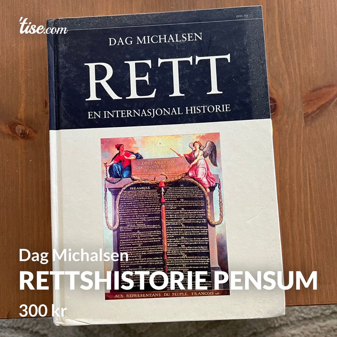 Rettshistorie pensum