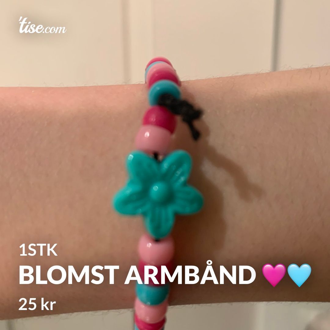 blomst armbånd 🩷🩵