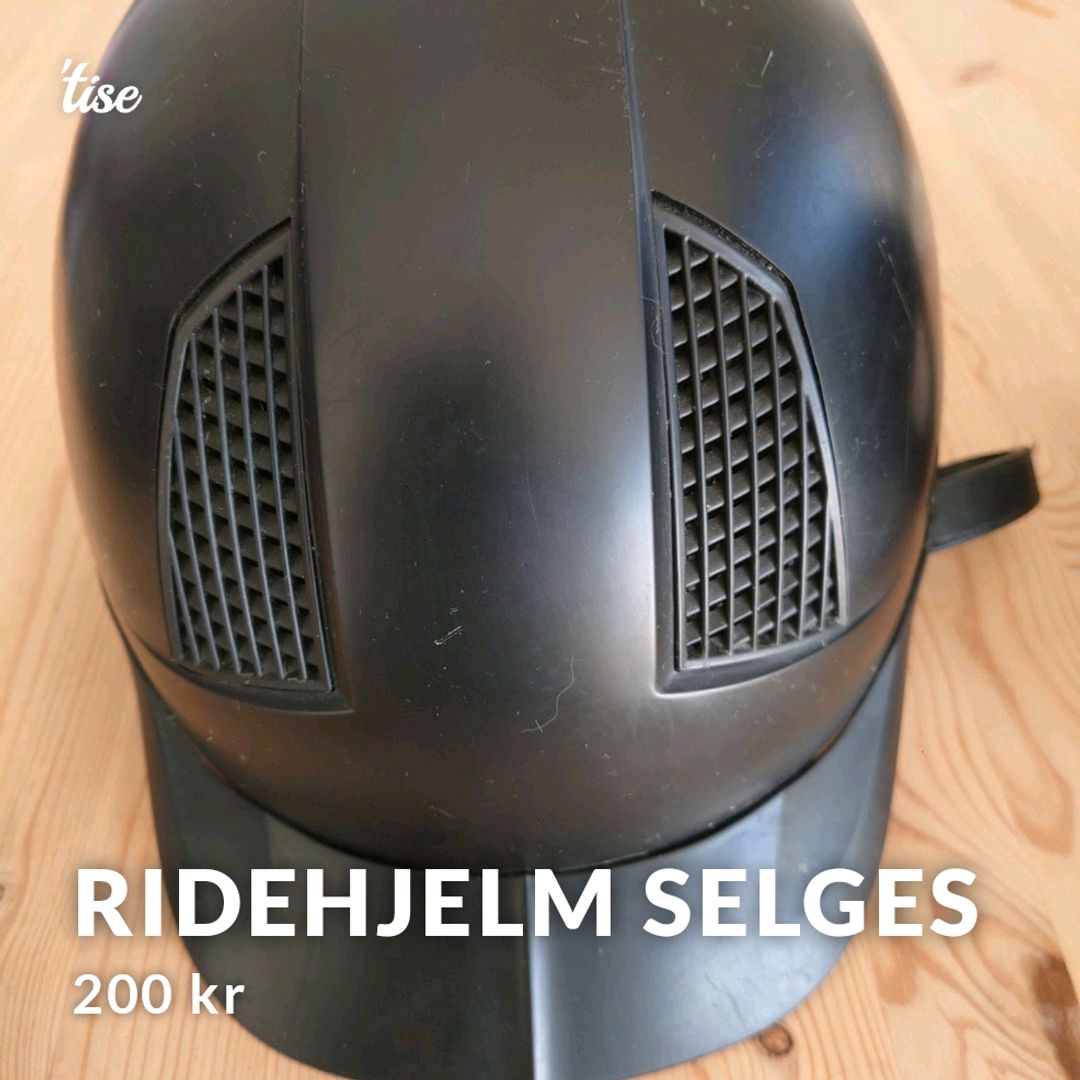 Ridehjelm Selges