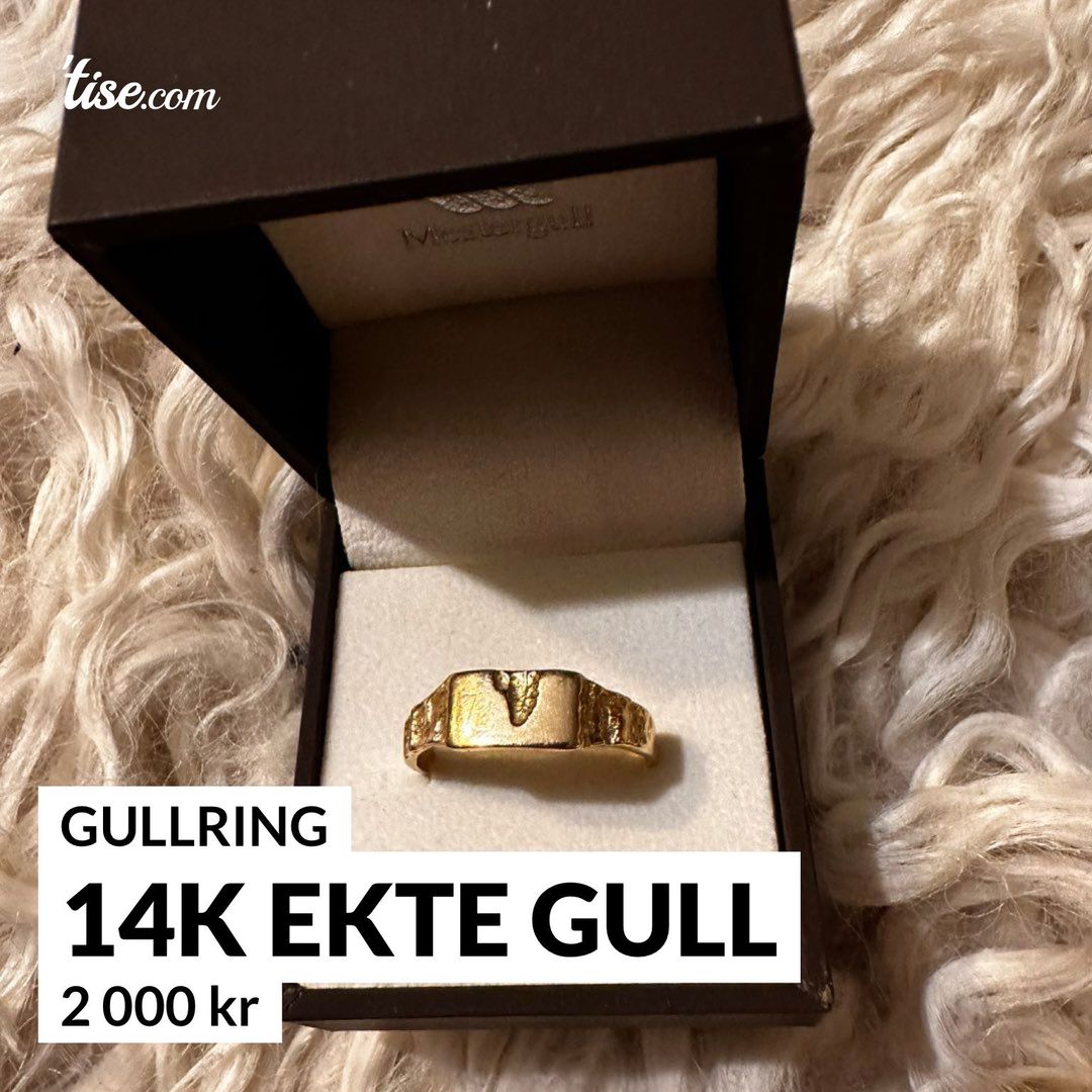 14k ekte gull