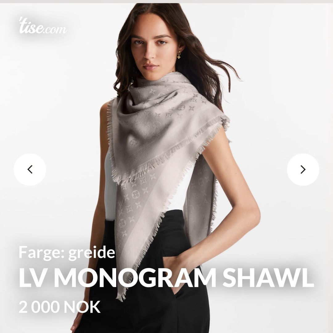 LV monogram shawl