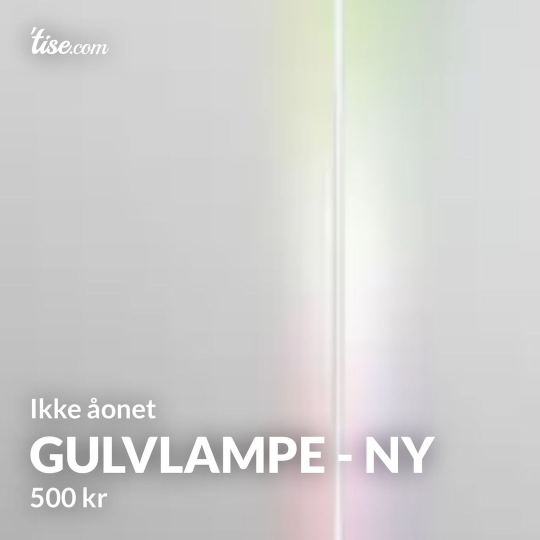 Gulvlampe - ny