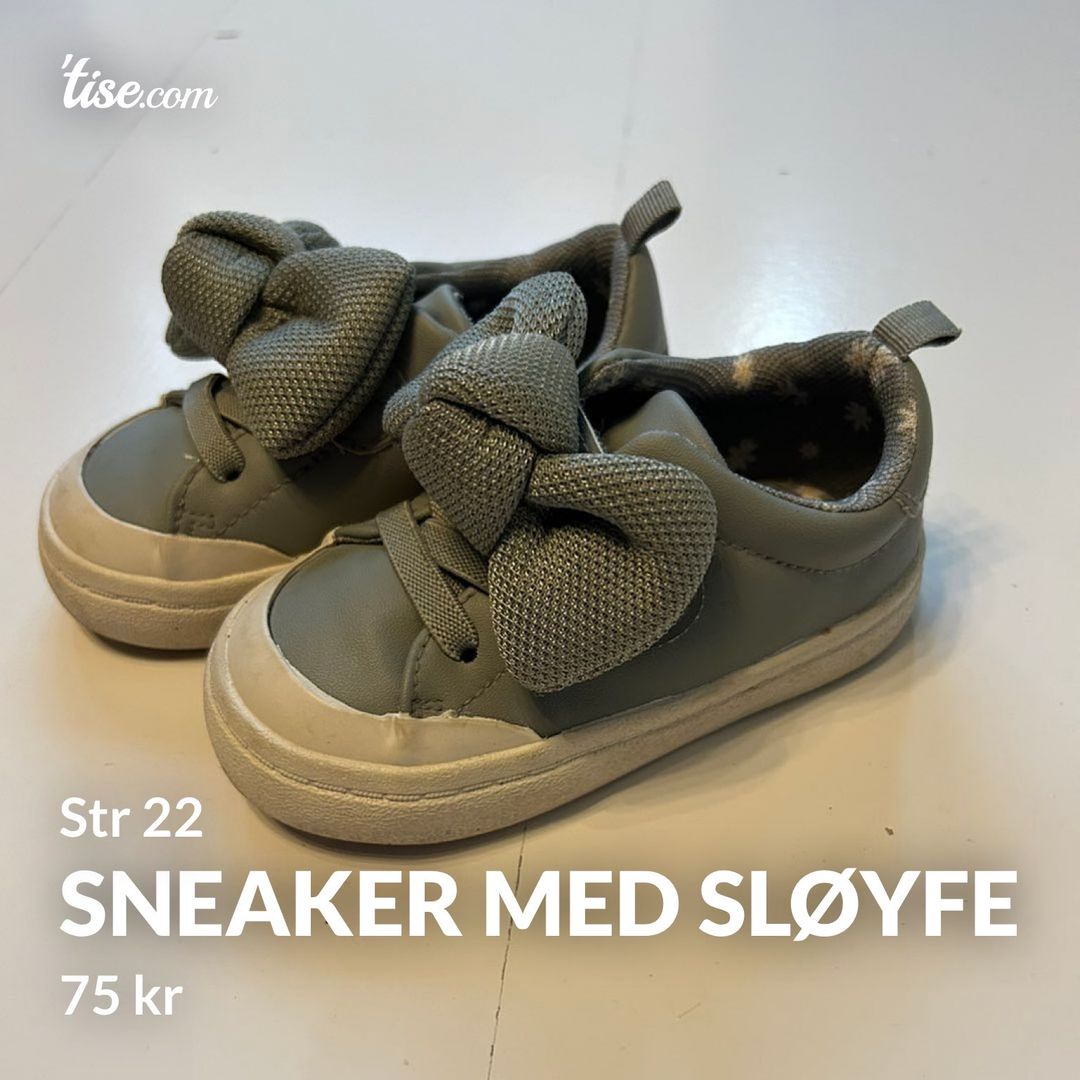 Sneaker med sløyfe