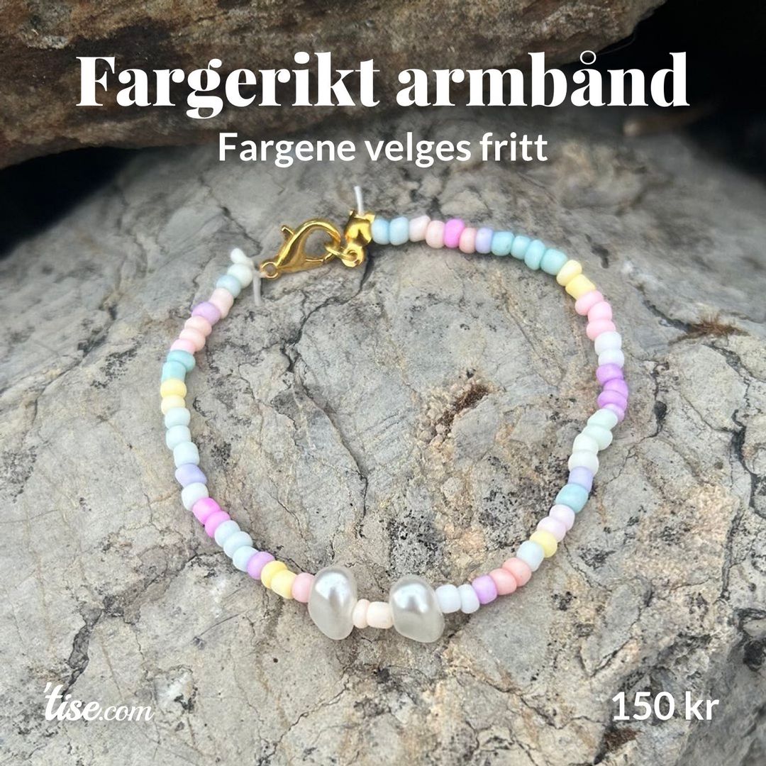 Fargerikt armbånd