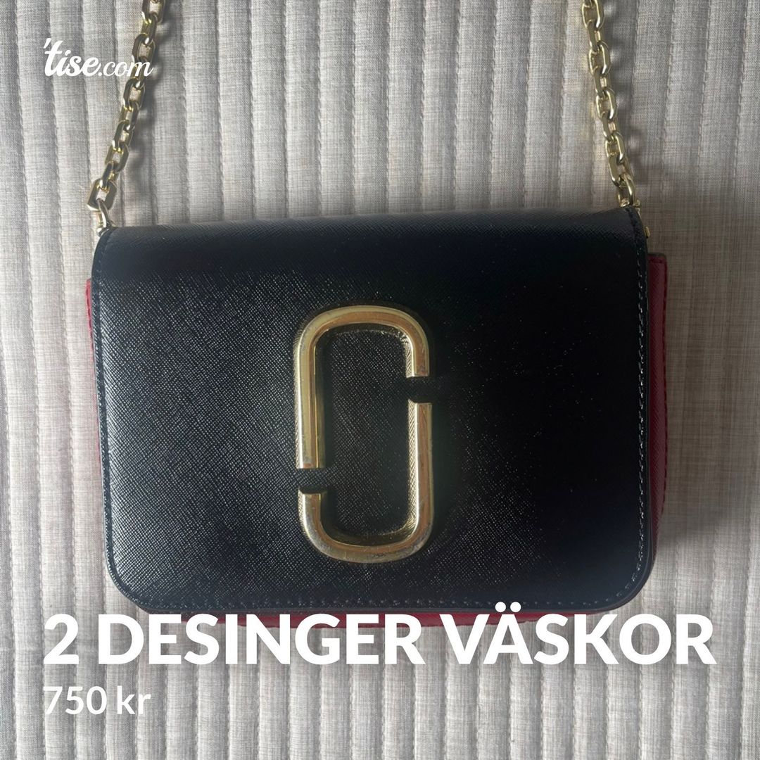 2 desinger väskor