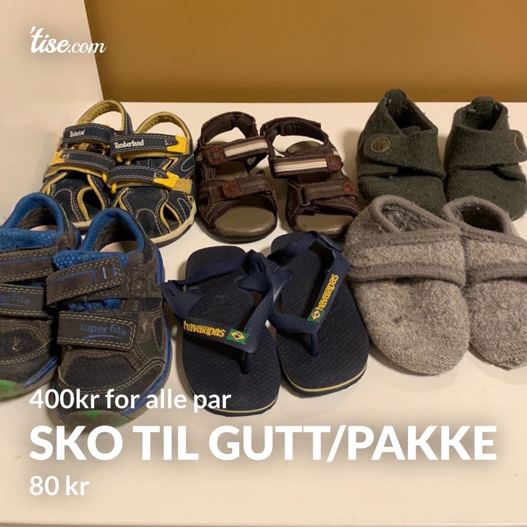 Sko til gutt/pakke