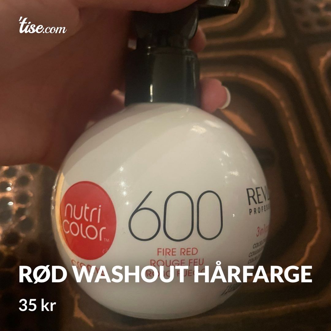 Rød washout hårfarge